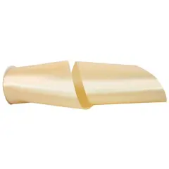 JAM Paper 6" x 50yd. Single Face Satin Allure Ribbon Cream