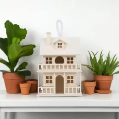 9" Wood 2-Story Birdhouse by Make Market&reg;