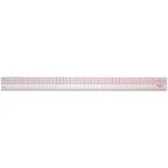Westcott&reg; C-Thru Zero-Centering English & Metric Ruler, 24"