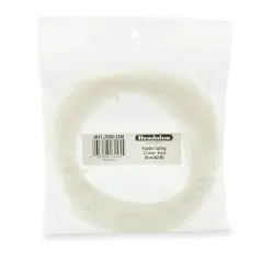 Beadalon&reg; 1.7mm Frost Rubber Tubing, 25m