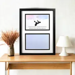 Simply Essentials&trade; 2 Opening 4" x 6" BlackCollage Frame with Mat by Studio D&eacute;cor&reg;