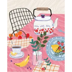 Teapot Picnic Table Paint-by-Number Kit by Artist's Loft&reg;