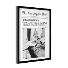 American Art Decor Los Angeles Post Printed Glass Framed Wall Decor