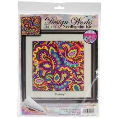 Design Works&trade; Paisley Needlepoint Kit