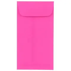 JAM Paper 3.5" x 6.5" Coin Business Envelopes, 50ct. Ultra Fuchsia
