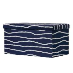 American Art Decor Treasure Trove Foldable Storage Stool - 29.92" x 14.96"