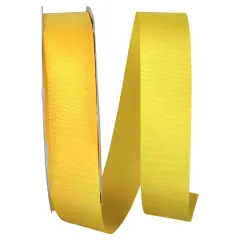 JAM Paper 1.5" x 100yd. Grosgrain Allure Ribbon Yellow