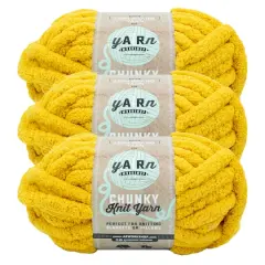 3 Pack Lion Brand&reg; Yarn Workshop Chunky Knit Yarn Mustard Seed