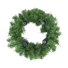 12" Pine Artificial Christmas Advent Candle Holder Wreath