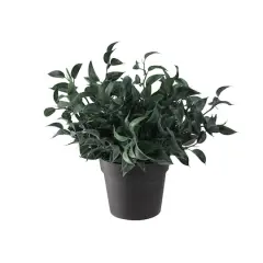 9.5" Decorative Artificial Greenery in Brown Pot