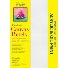Strathmore&reg; 300 Series 5" x 7" White Canvas Panels, 16ct.