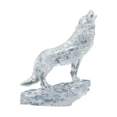 BePuzzled&reg; Original 3D Crystal Puzzle&trade; Clear Wolf 38 Piece Puzzle