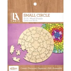 Leisure Arts&reg; Small Circle D.I.Y. Wood Puzzle