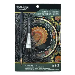 Brea Reese&trade; 6" x 8" Turkey Tales Scratch Art Paper Pad