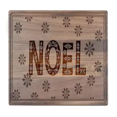 17" x 11" Scandinavian Noel Walnut Cutting Board