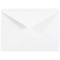 JAM Paper 4Bar A1 White Invitation Envelopes with V-Flap, 100ct.