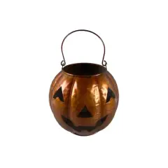 8.5" Jack-o-Lantern Candle Holder by Ashland&reg; Orange