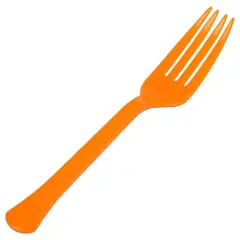JAM Paper Premium Utensils Plastic Forks Party Pack, 48ct. Orange