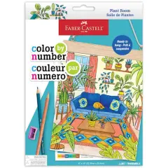 Faber-Castell&reg; Plant Room Color by Number Wall Art Kit