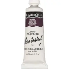 Grumbacher&reg; Pre-Tested Professional&reg; Oil Color Paint, 37mL Vine Black
