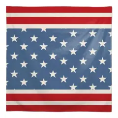 Designs Direct Red & Blue Stars & Stripes Tablecloth