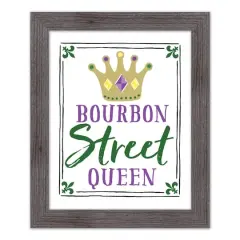 Bourbon Street Queen Western Gray Framed Print