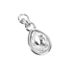 Clear Austrian Crystal Pear Cut Charm by Bead Landing&trade;