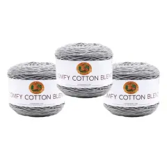 3 Pack Lion Brand&reg; Comfy Cotton Blend Yarn Silver Lining