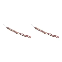 5ft. Red & Ivory Fabric Chain Garlands, 2ct.