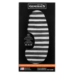General's&reg; Compressed Charcoal Set, 12ct.