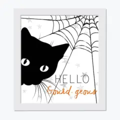 Hello Gourd-geous 11" x 14" White Framed Print Under Plexiglass