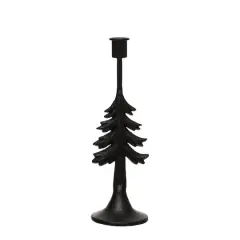 Black Christmas Tree Metal Candle Holder by Ashland&reg;