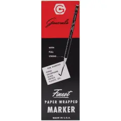 General's&reg; Finest Black Paper Wrapped Marking Pencils, 12ct.