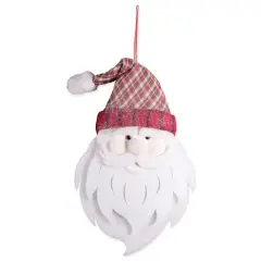 DII&reg; Hanging Foam Santa with Plaid Hat