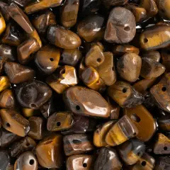 John Bead Natural Stone Chip Beads, 100g Tiger Eye