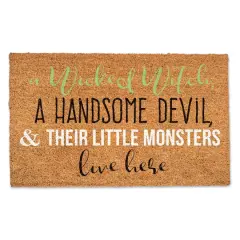 Little Monsters Live Here Door Mat