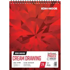 Koh-I-Noor&reg; Cream Spiral Drawing Pad