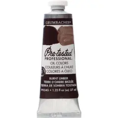 Grumbacher&reg; Pre-Tested Professional&reg; Oil Color Paint, 37mL Burnt Umber