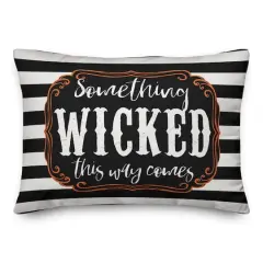 Something Wicked This Way Comes Throw Pillow