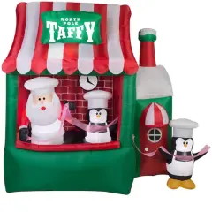 7f.t Airblown&reg; Inflatable Christmas North Pole Taffy Stand
