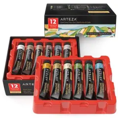 Arteza&reg; Earth Tones Gouache Paint Set
