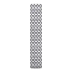 Sailboats Indoor/Outdoor Table Runner White on Gray