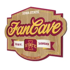 NCAA Fan Cave Sign Iowa State Cyclones
