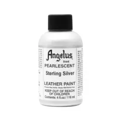 Angelus&reg; Pearlescent Leather Paint, 4oz. Sterling Silver