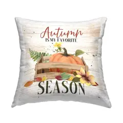 Stupell Industries Autumn Is My Favorite Decorative Printed Throw Pillow