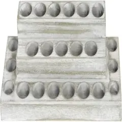 NEX&trade; Whitewash Essential Oils Storage Rack for 5, 10, 15, and 20mL Bottles