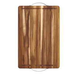 Farberware 18" Acacia Board with Teal Handles