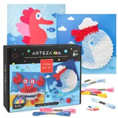 Arteza&reg; Kids Sea Animals String Art Set