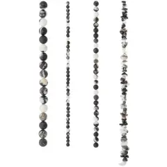 Zebra Stone Beads Value Pack by Bead Landing&trade;
