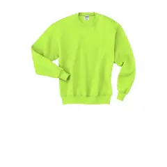 JERZEES&reg; Super Sweats&reg; NuBlend&reg; Crewneck Sweatshirt Safety Green